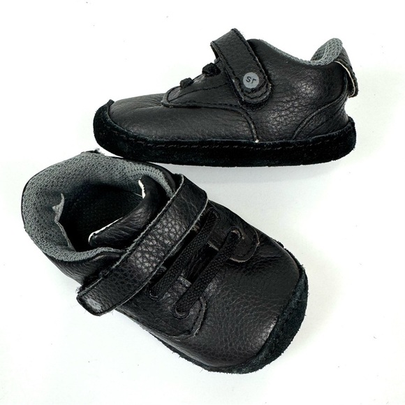 Stride Rite Other - Stride Rite Black Leather Crawl Dressed Up Desmond Comfort Shoes Infant Baby 2